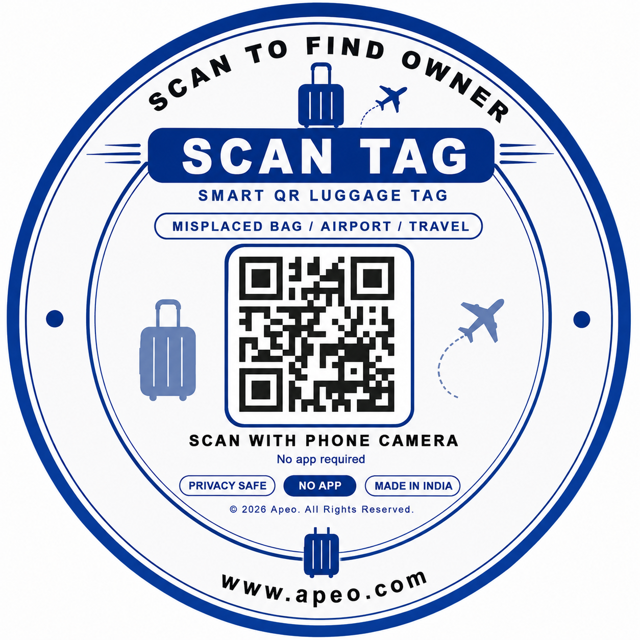 Prime Luggage Tag
